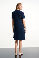 Joseph Ribkoff Trapeze Dress With Polo Collar Style 261614