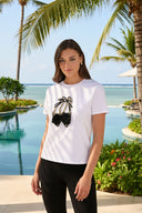 Frank Lyman Embellished Casual T-Shirt Style 261627