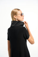 Joseph Ribkoff Cocoon Dress With Funnel Collar Style 261633