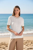 Frank Lyman Striped Casual Pullover Style 261638