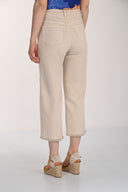 Frank Lyman Cropped Wide-leg Denim Trousers Style 261651