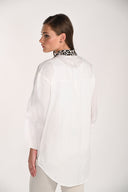 Frank Lyman Leopard Print Buttoned Shirt Style 261653
