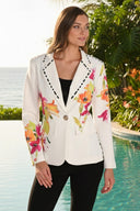 Frank Lyman Floral Print Casual Blazer Style 261655