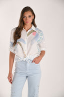 Frank Lyman Striped Casual Button Shirt Style 261659