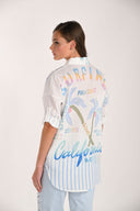 Frank Lyman Striped Casual Button Shirt Style 261659