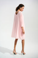 Joseph Ribkoff Sheath Dress With Chiffon Poncho Overlay Style 261707