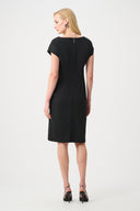 Joseph Ribkoff Sheath Dress With Rhinestones Piping Style 261713XF26
