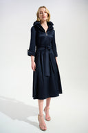 Joseph Ribkoff Fit And Flare Dress With Lapel Collar Style 261719