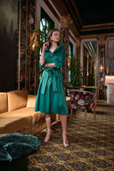 Joseph Ribkoff Fit And Flare Dress With Lapel Collar Style 261719