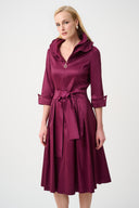 Joseph Ribkoff Fit And Flare Dress With Lapel Collar Style 261719