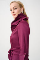 Joseph Ribkoff Fit And Flare Dress With Lapel Collar Style 261719