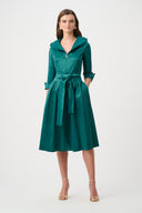 Joseph Ribkoff Fit And Flare Dress With Lapel Collar Style 261719