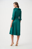 Joseph Ribkoff Fit And Flare Dress With Lapel Collar Style 261719