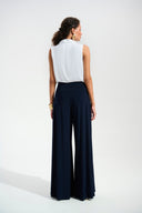 Joseph Ribkoff Wide Leg Jumpsuit With Neck Bow Tie Style 261725