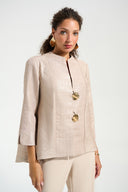 Joseph Ribkoff Trapeze Jacket With Statement Button Style 261731