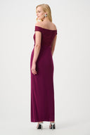 Joseph Ribkoff Signature Off-Shoulder Sheath Gown Style 261733F26