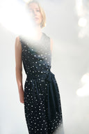 Joseph Ribkoff Dot Print Sleeveless Cowl Neck Top Style 261746