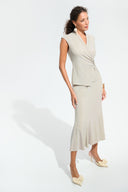 Joseph Ribkoff Sparkle Knit Trumpet Skirt Style 261748