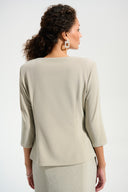 Joseph Ribkoff Fitted Jacket & Cami Set With Rhinestones Button Style 261749