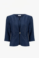 Joseph Ribkoff Fitted Jacket & Cami Set With Rhinestones Button Style 261749