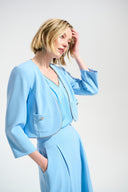 Joseph Ribkoff Fitted Jacket With Rhinestones Trim Style 261769