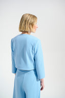 Joseph Ribkoff Fitted Jacket With Rhinestones Trim Style 261769