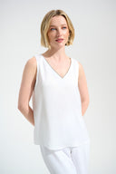 Joseph Ribkoff Straight Top With Rhinestones Trim Style 261782