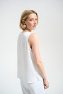 Joseph Ribkoff Straight Top With Rhinestones Trim Style 261782