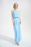 Joseph Ribkoff Straight Top With Rhinestones Trim Style 261782