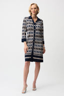 Joseph Ribkoff Geometric Print A-Line Shirt Dress Style 261903