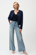 Joseph Ribkoff Faux Suede Jacket with Hook & Eye Closure Style 261909