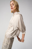 Joseph Ribkoff Boxy Blouson Jacket With Drawstring Hem Style 261913