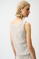 Joseph Ribkoff Sequins Yarn V-Neck Camisole Style 261914