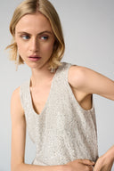 Joseph Ribkoff Sequins Yarn V-Neck Camisole Style 261914