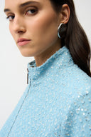 Joseph Ribkoff Denim Jacket With Allover Sequins Style 261951