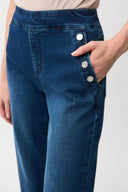 Joseph Ribkoff Wide Leg Pull-On Jeans Style 261961