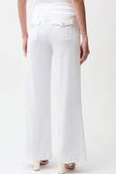Joseph Ribkoff White Wide Leg Pull-On Jeans Style 261972