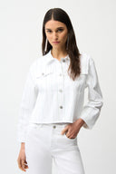 Joseph Ribkoff Denim Jacket With Rhinestones Style 261973