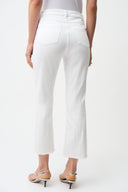 Joseph Ribkoff Straight Crop Jeans With Rhinestones Style 261974