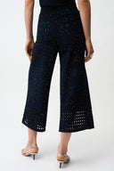 Joseph Ribkoff Culotte Pants With Open Stitch Border Style 261975