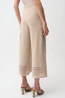 Joseph Ribkoff Culotte Pants With Open Stitch Border Style 261975