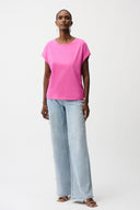 Joseph Ribkoff Cotton Boxy Crewneck T-Shirt Style 261999