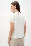 Joseph Ribkoff Boxy Top With Cowl Neck Style 262025
