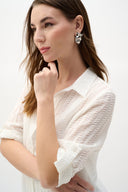 Joseph Ribkoff Cocoon Blouse With Drawstring Hem Style 262062