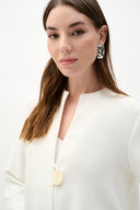 Joseph Ribkoff Swing Jacket With Statement Button Style 262063