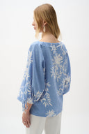 Joseph Ribkoff Floral Print Trapeze Top Style 262067
