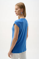 Joseph Ribkoff Fitted Top With Keyhole Neckline Style 262070