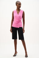 Joseph Ribkoff Silky Knit Fitted Wrap Top Style 262072