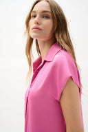 Joseph Ribkoff Pink Sherbet Short Sleeve Blouse Style 262076