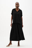 Joseph Ribkoff Boxy Top With Shirred Sleeves Style 262078